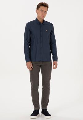 Erkek Açık Lacivert Uzun Kollu Gömlek - 50308252001