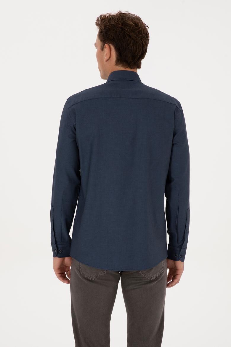 Erkek Açık Lacivert Uzun Kollu Gömlek - 50308252001