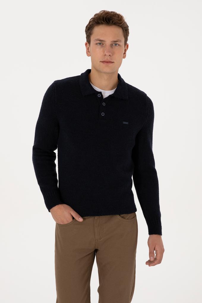 Erkek Lacivert Kazak