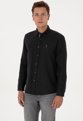 Erkek Siyah Uzun Kollu Gömlek - 50308473005