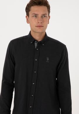 Erkek Siyah Uzun Kollu Gömlek - 50308473005