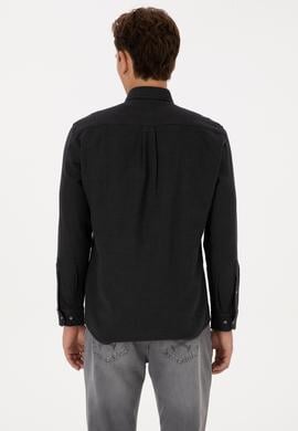 Erkek Siyah Uzun Kollu Gömlek - 50308473005