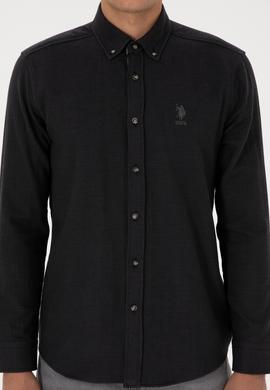 Erkek Siyah Uzun Kollu Gömlek - 50308473005