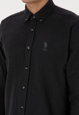 Erkek Siyah Uzun Kollu Gömlek - 50308473005