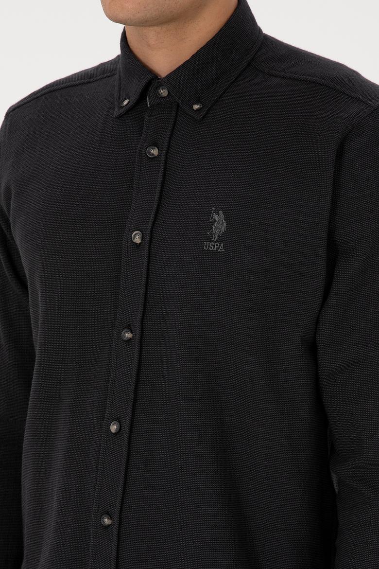 Erkek Siyah Uzun Kollu Gömlek - 50308473005