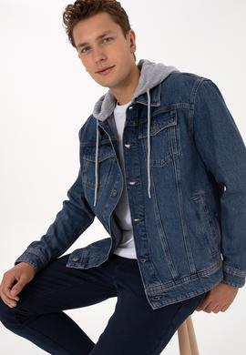 Erkek Koyu Mavi Jean Gömlek - 50308352014