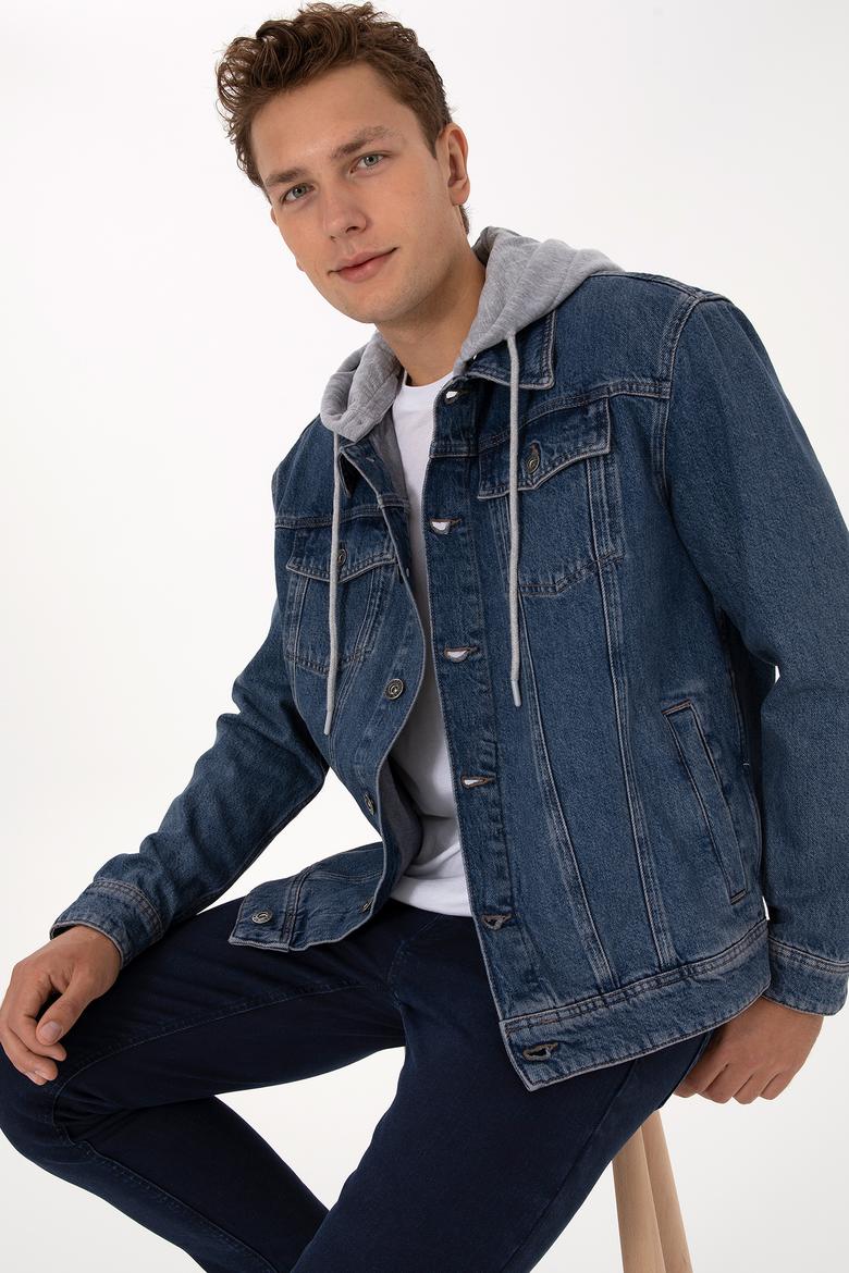 Erkek Koyu Mavi Jean Gömlek - 50308352014