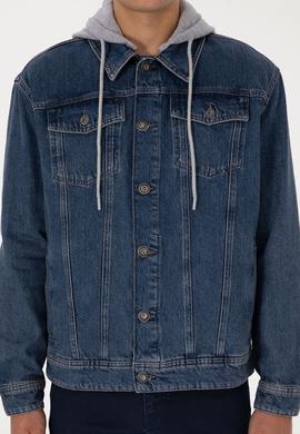 Erkek Koyu Mavi Jean Gömlek - 50308352014