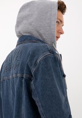 Erkek Koyu Mavi Jean Gömlek - 50308352014