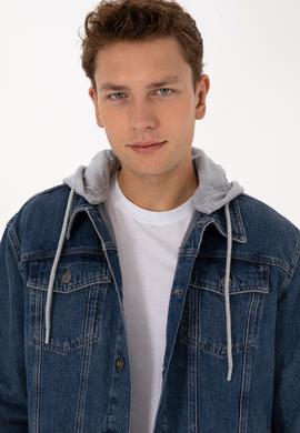 Erkek Koyu Mavi Jean Gömlek - 50308352014