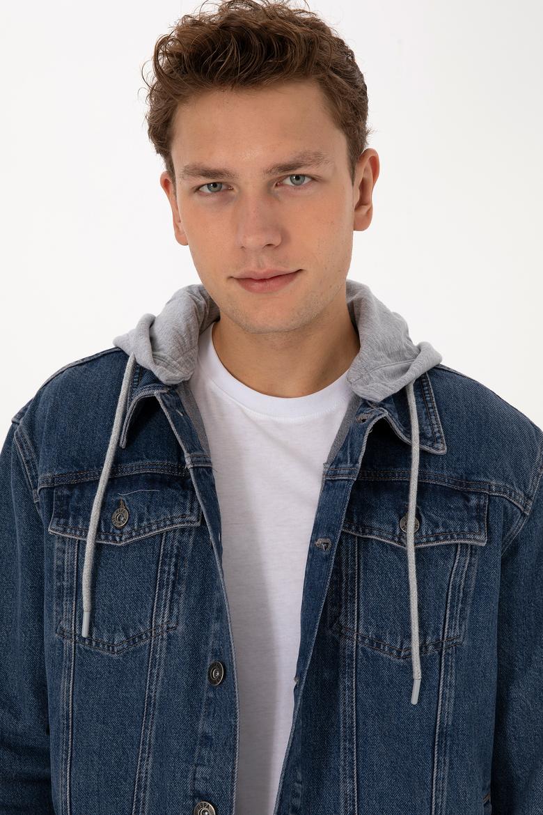 Erkek Koyu Mavi Jean Gömlek - 50308352014