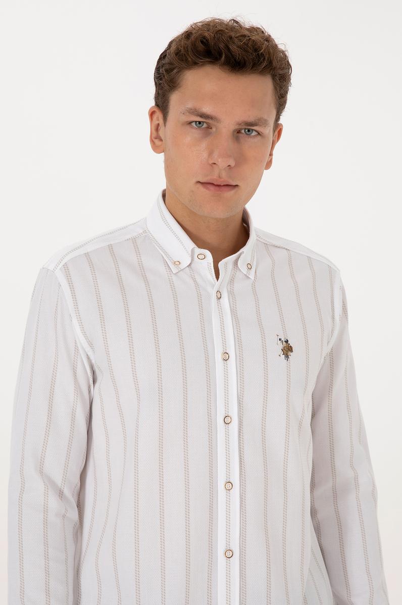 Erkek Taş Uzun Kollu Gömlek