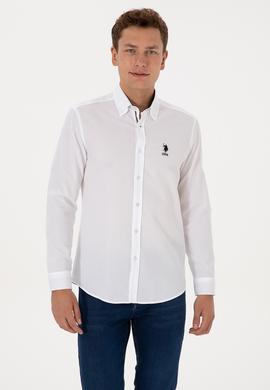 Erkek Beyaz Uzun Kollu Gömlek - 50308524035