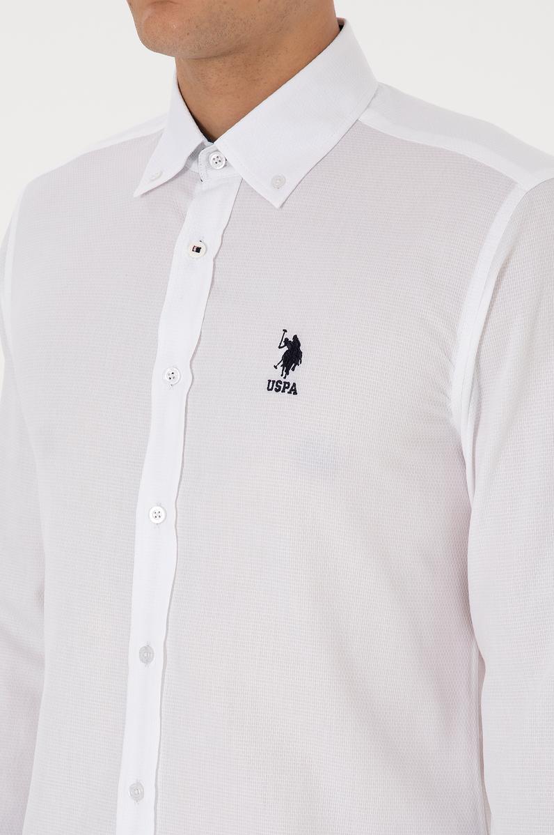 Erkek Beyaz Uzun Kollu Gömlek