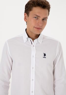 Erkek Beyaz Uzun Kollu Gömlek - 50308524035