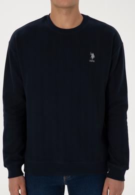Erkek Comfort Fit Bisiklet Yaka Lacivert Sweatshirt - 50317050001