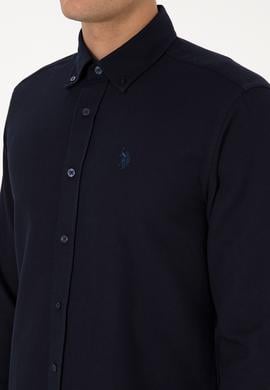 Erkek Lacivert Uzun Kollu Gömlek - 50308611014