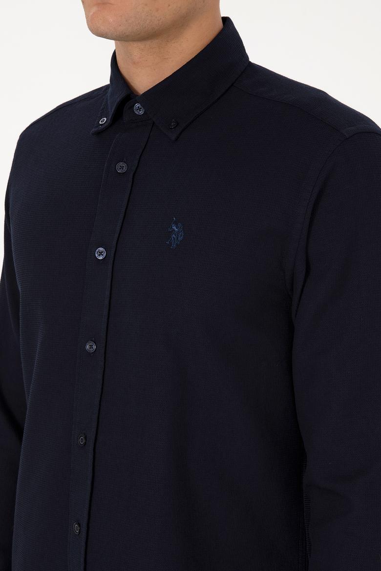 Erkek Lacivert Uzun Kollu Gömlek - 50308611014