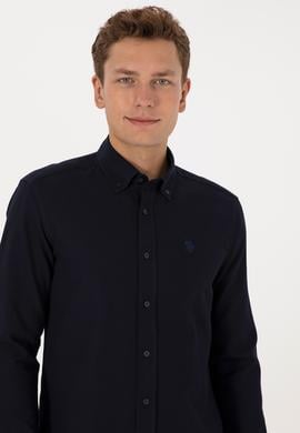 Erkek Lacivert Uzun Kollu Gömlek - 50308611014