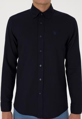 Erkek Lacivert Uzun Kollu Gömlek - 50308611014