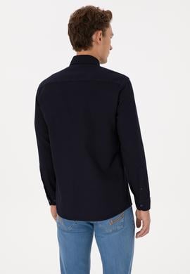 Erkek Lacivert Uzun Kollu Gömlek - 50308611014