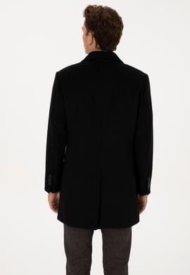 Erkek Siyah Kaşe Kaban - 50311635029