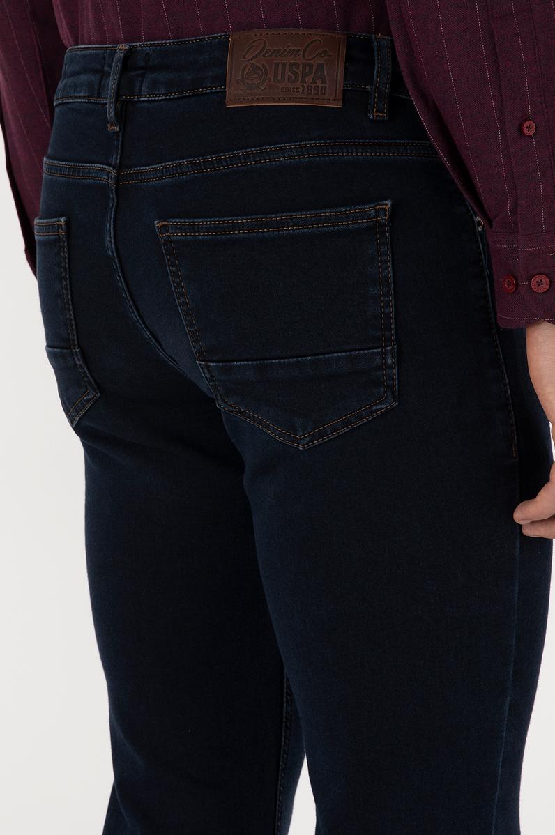 Erkek Koyu Mavi Slim Fit Jean Pantolon