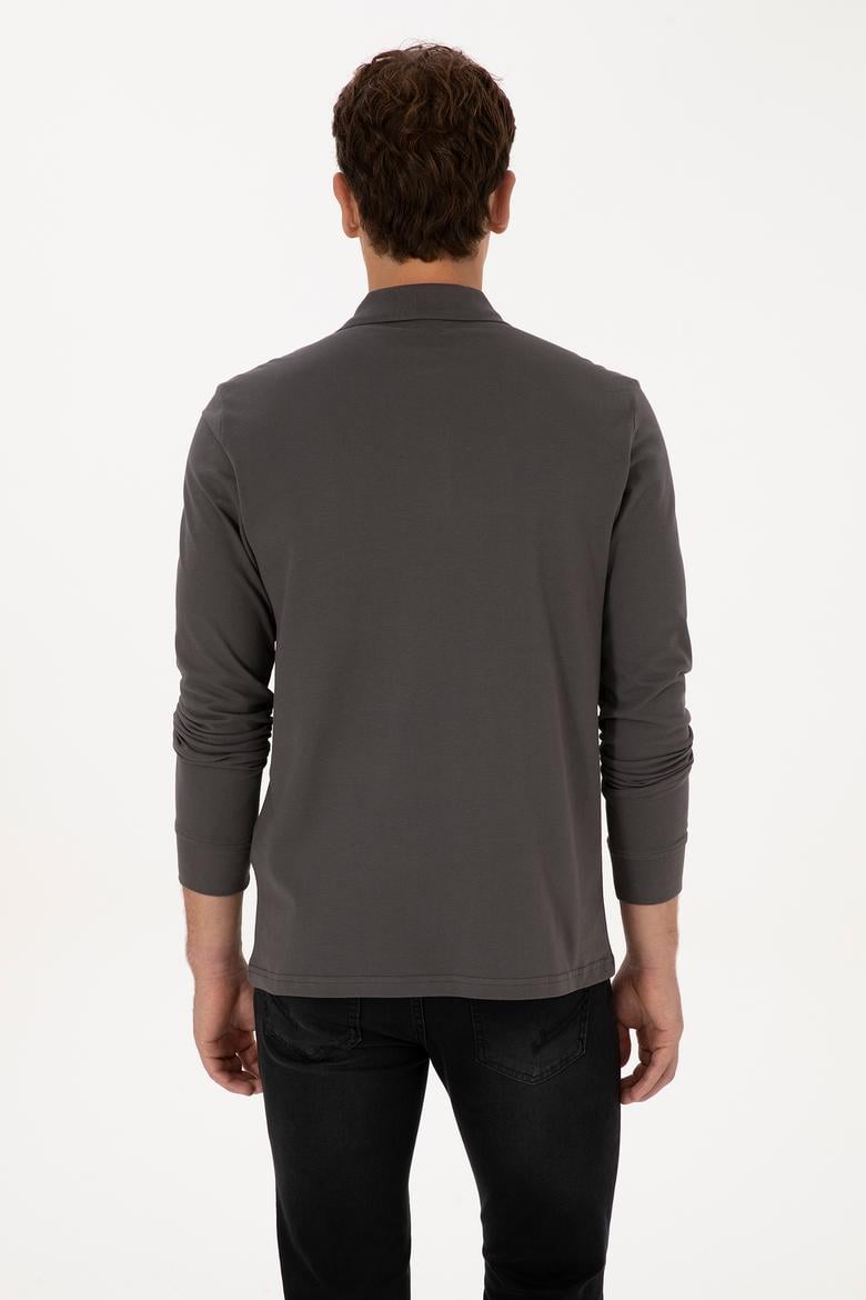 Erkek Gri Basic Sweatshirt - 50315941066