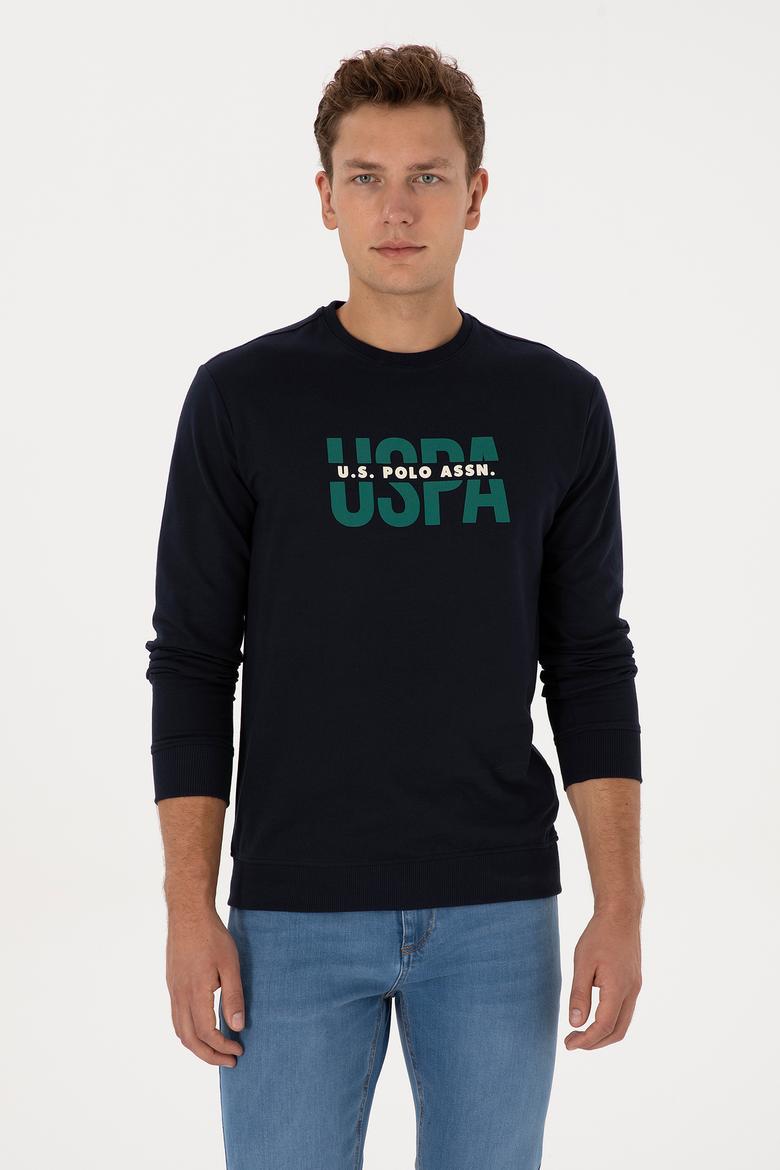 Erkek Regular Fit Bisiklet Yaka Lacivert Sweatshirt - 50308149007