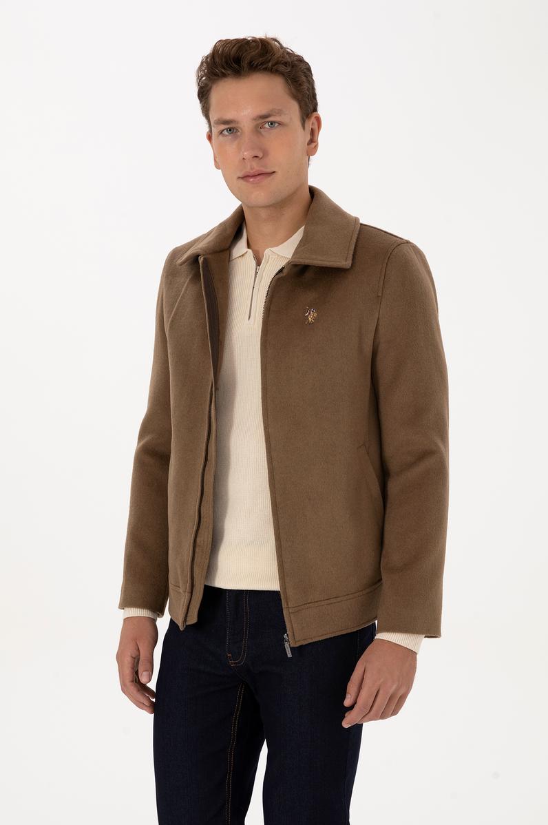 Erkek Camel Kaşe Mont