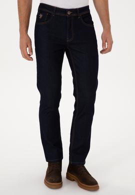 Erkek Koyu Mavi Straight Fit Jean Pantolon - 50310278131
