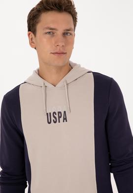Erkek Regular Fit Kapüşonlu Mürdüm Sweatshirt - 50316365019