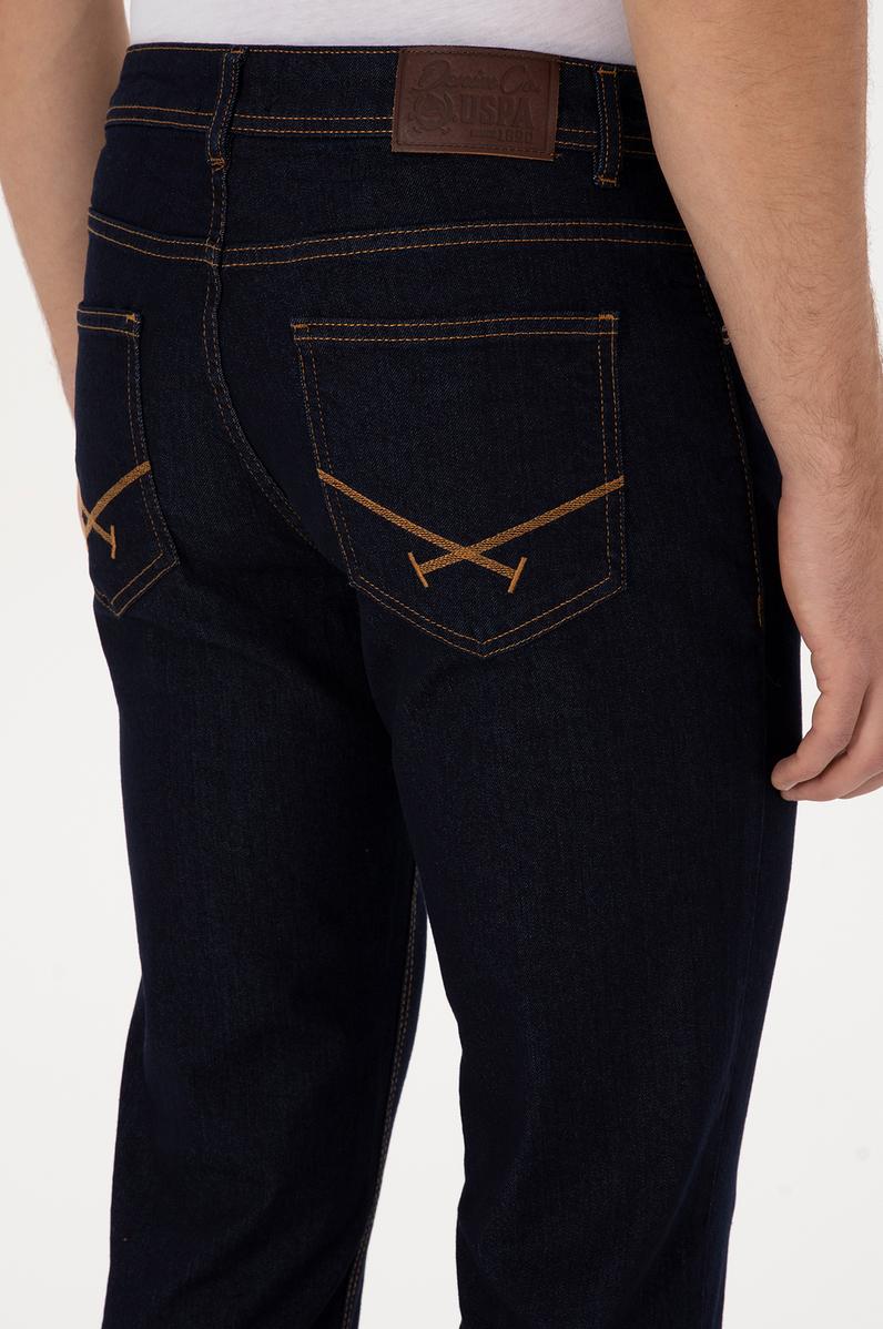Erkek Koyu Mavi Straight Fit Jean Pantolon