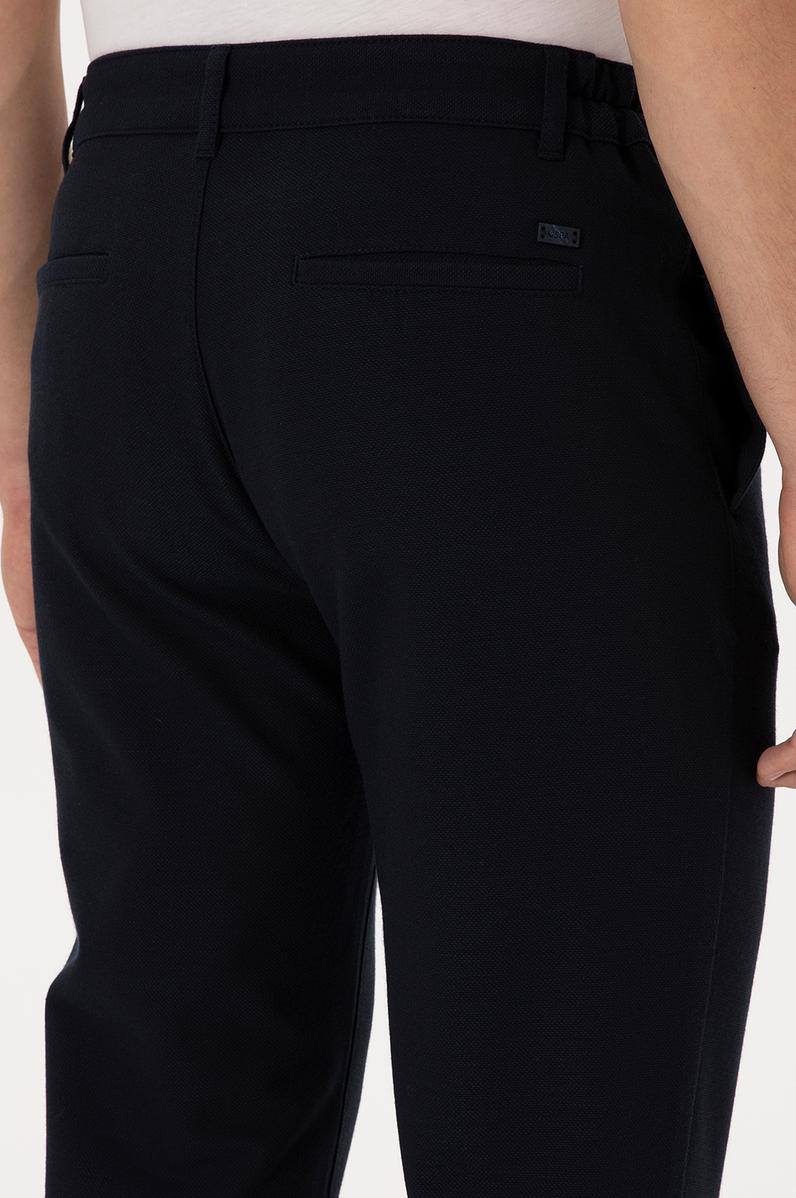 Erkek Lacivert Jogger Fit Kanvas / Chino Pantolon