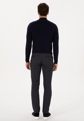 Erkek Lacivert Slim Fit Kanvas / Chino Pantolon - 50309907127