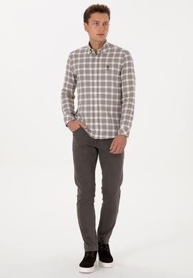 Erkek Vizon Uzun Kollu Gömlek - 50308532044