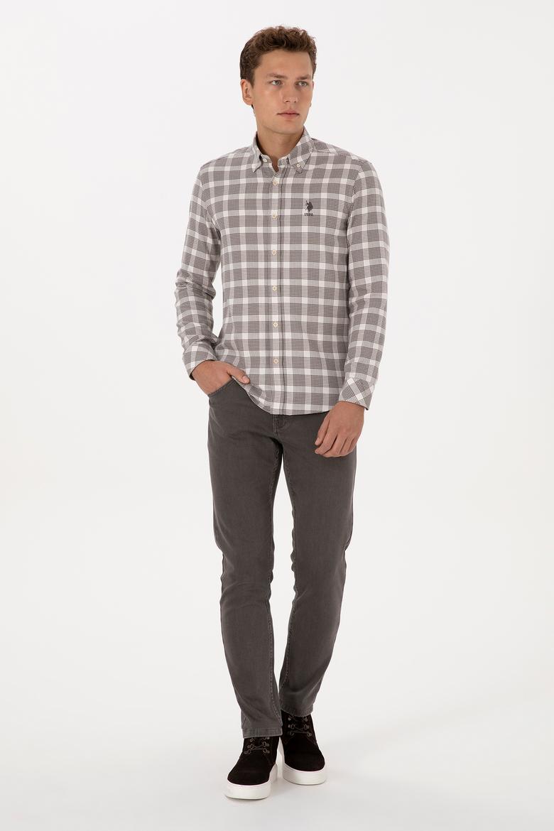 Erkek Vizon Uzun Kollu Gömlek - 50308532044