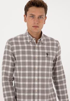 Erkek Vizon Uzun Kollu Gömlek - 50308532044