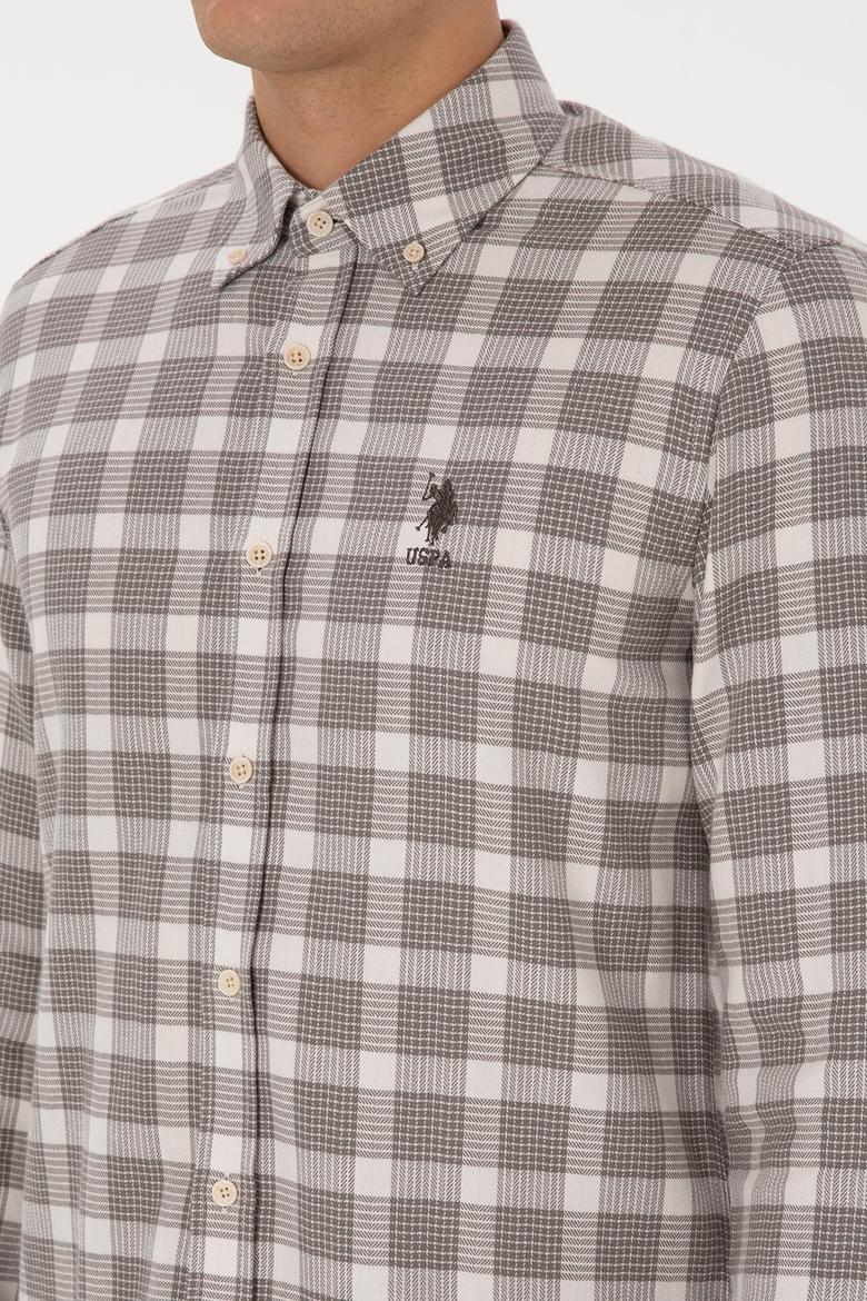 Erkek Vizon Uzun Kollu Gömlek - 50308532044