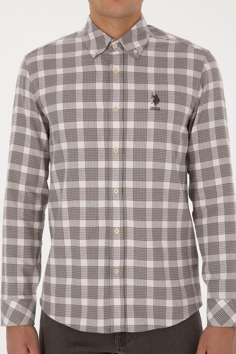 Erkek Vizon Uzun Kollu Gömlek - 50308532044