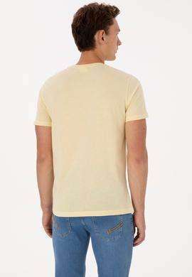 Erkek Açık Haki Basic Tişört - 50298015049