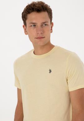 Erkek Açık Haki Basic Tişört - 50298015049