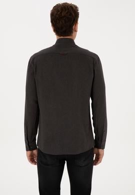 Erkek Siyah Uzun Kollu Basic Gömlek - 50307686071