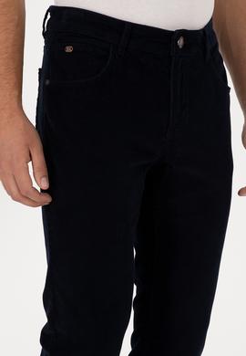 Erkek Lacivert Slim Fit Kanvas / Chino Pantolon - 50310150422