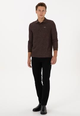 Erkek Siyah Slim Fit Kanvas / Chino Pantolon - 50308762198