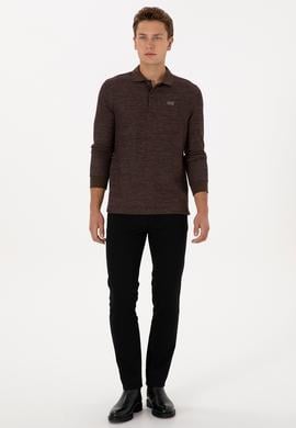 Erkek Siyah Slim Fit Kanvas / Chino Pantolon - 50308762198