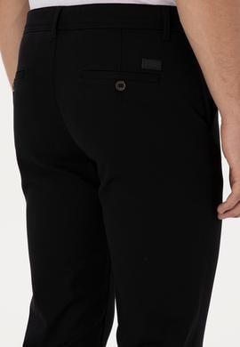 Erkek Siyah Slim Fit Kanvas / Chino Pantolon - 50308762198