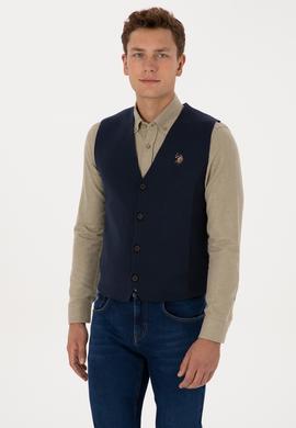 Erkek Lacivert Triko Hırka - 50308565008