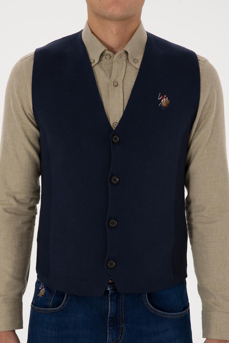 Erkek Lacivert Triko Hırka - 50308565008