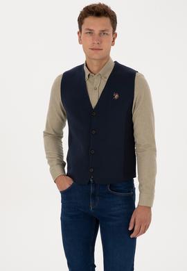 Erkek Lacivert Triko Hırka - 50308565008